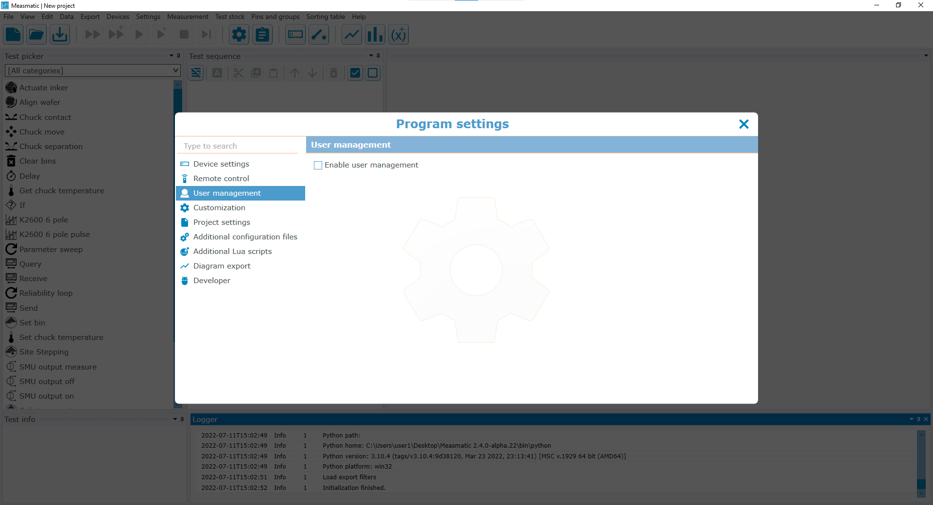 User management