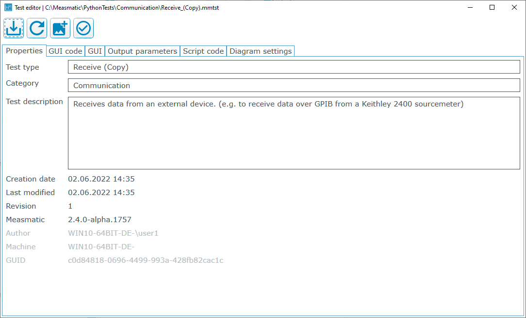 Test editor duplicated test