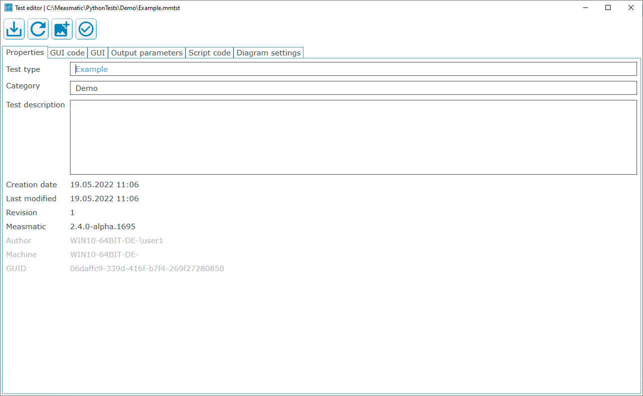 Test editor empty program