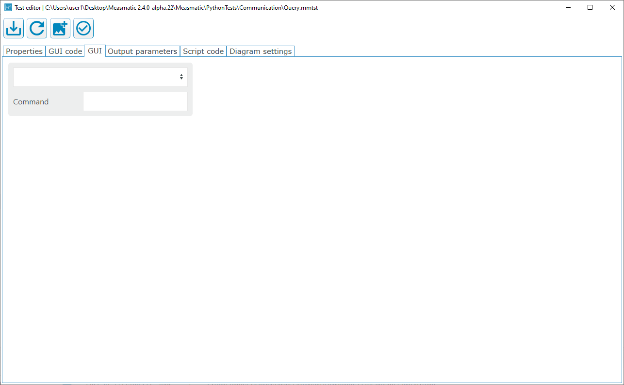 Figure 6.3: Test Editor: GUI