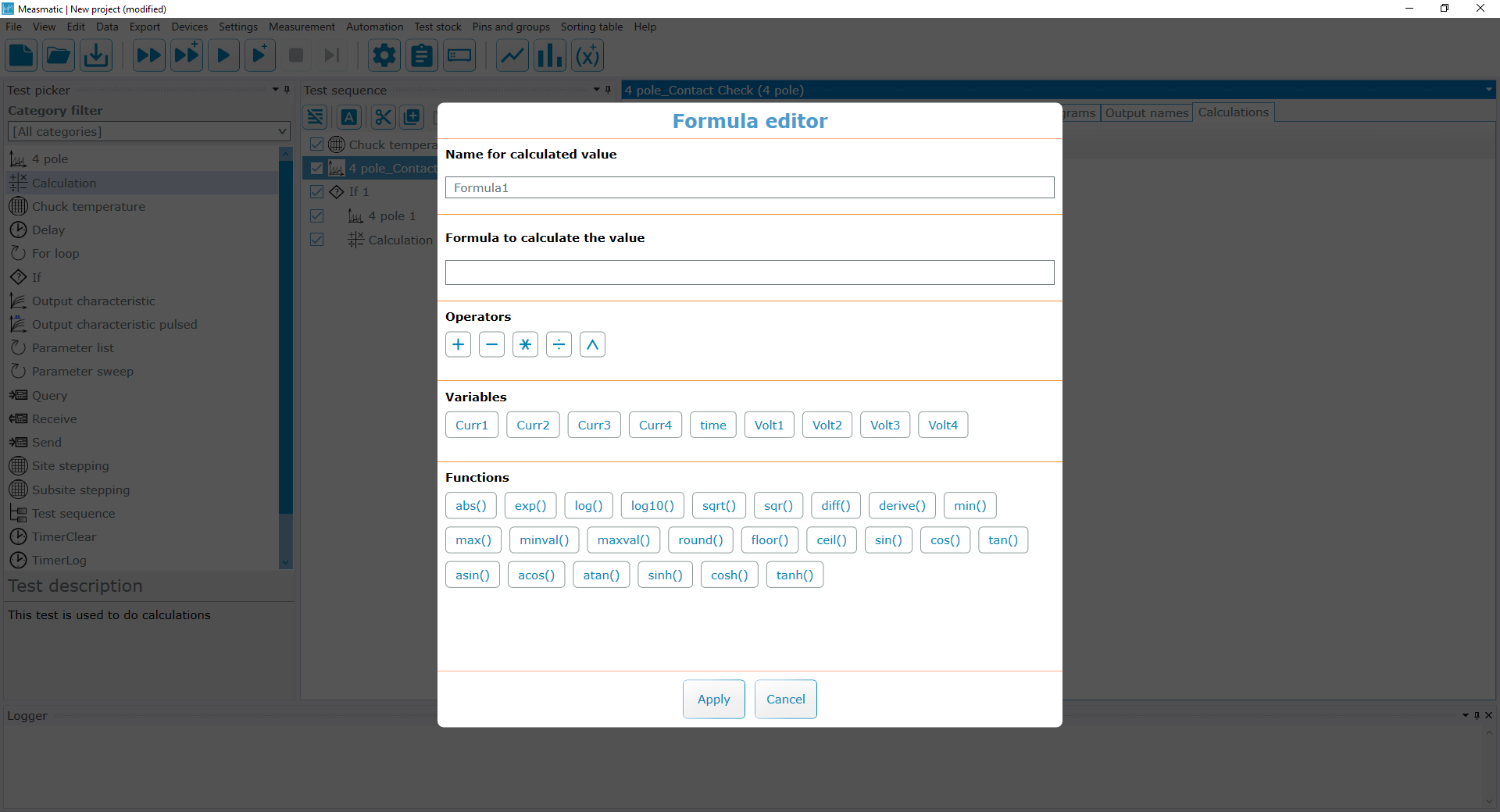 Figure 9.9: Formula Editor